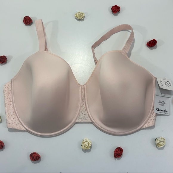 Chantelle Pink Full Figure Spacer T-Shirt Bra 40G NWT - Picture 1 of 4